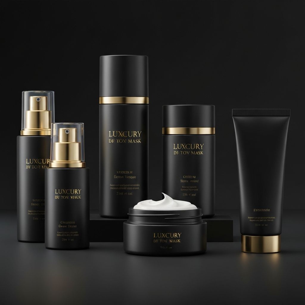Botellas de lujo para cremas, sérums y mascarillas